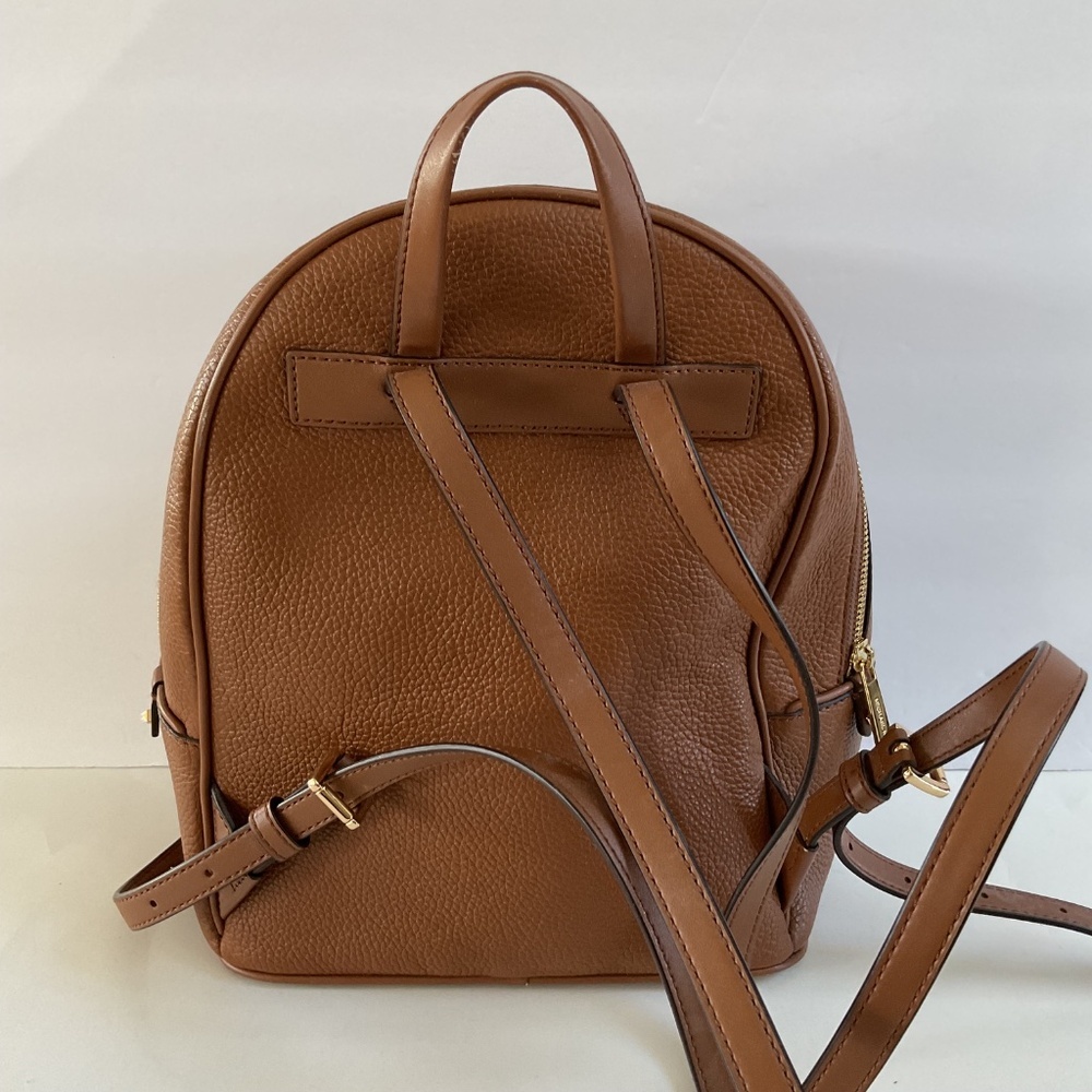 Michael Kors Adina Medium Pebbled Leather Backpack Brown Quite Luxury - Picture 4 of 16